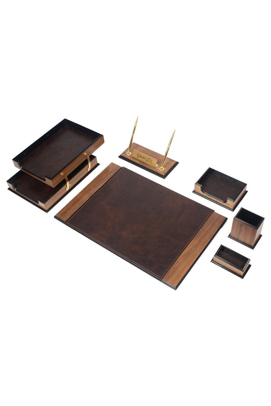 Original Desktop Set Brown - Set of 8
