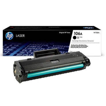 HP 106A Black Original Laser Toner Cartridge (W1106A)