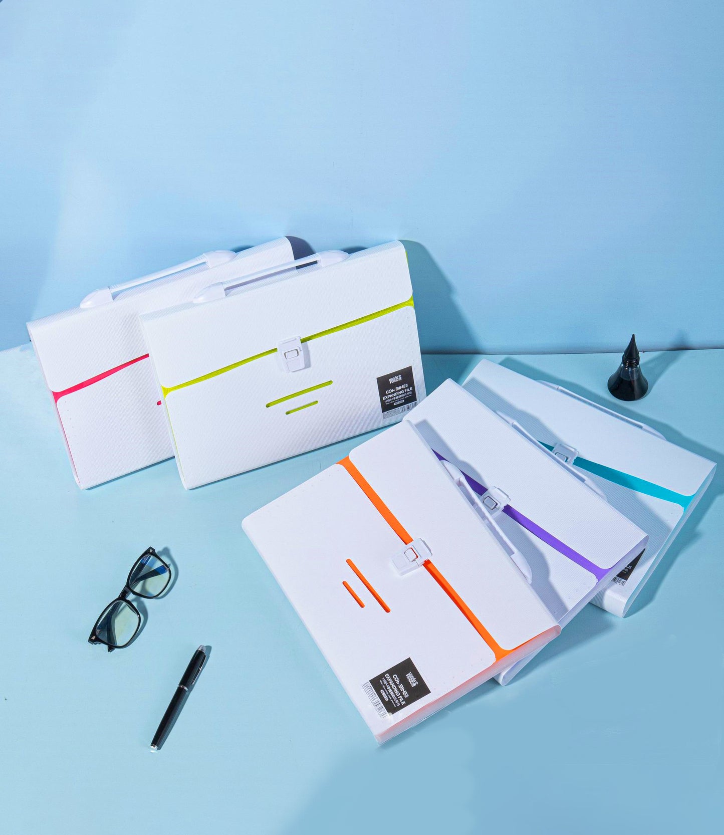 ملف توسيع Original®-9358، 12 جيبًا، مقاس A4، بمقبض 1-5