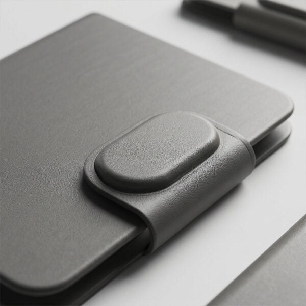 FINDY PASSPORT PRO Sleek Recycled PU Leather Passport Holder with Dual Findy Tracking for Apple Find My & Google Find Hub