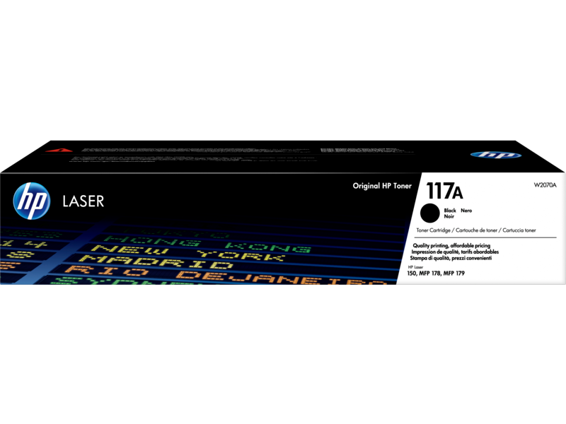 خرطوشة مسحوق حبر أصلية باللون الأسود لطابعة HP 117A Black (W2070A)