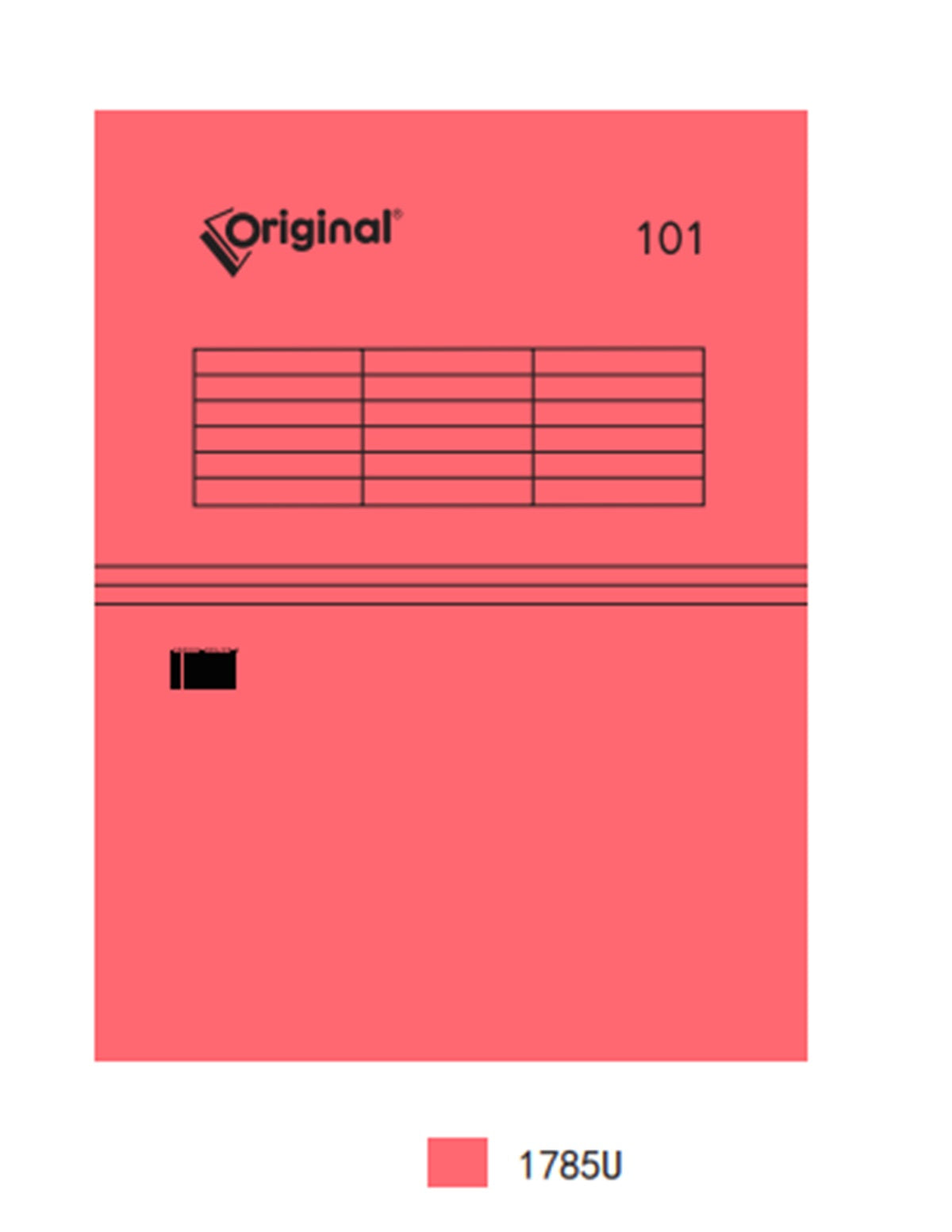 مجلد تلسكوبي Original®-Economy 101 بلون سادة، عمودان للتعليق، كل صندوق يحتوي على 50 قطعة