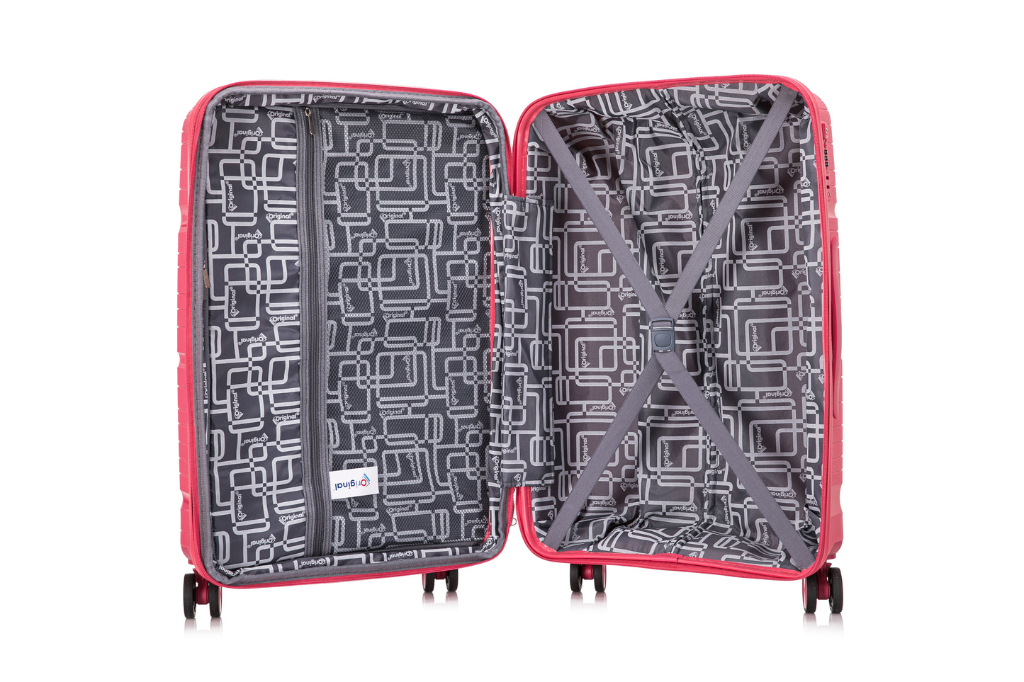 حقيبة ترولي Original®-Mambo بسحاب مزدوج، مجموعة من 3 قطع، 20/24/28 بوصة