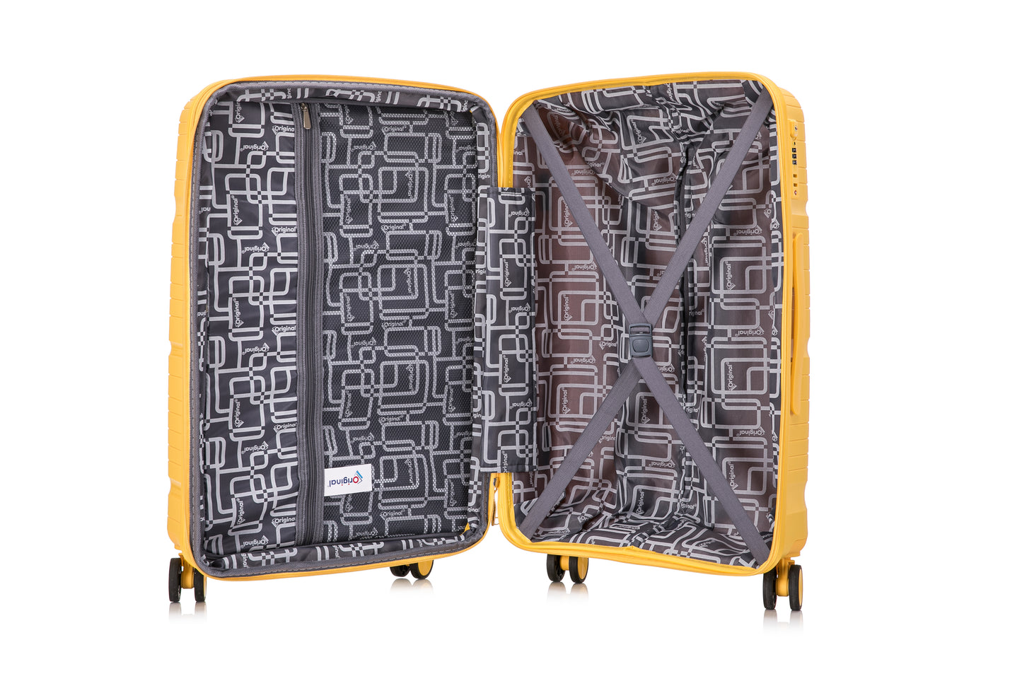 حقيبة ترولي Original®-Mambo بسحاب مزدوج، مجموعة من 3 قطع، 20/24/28 بوصة