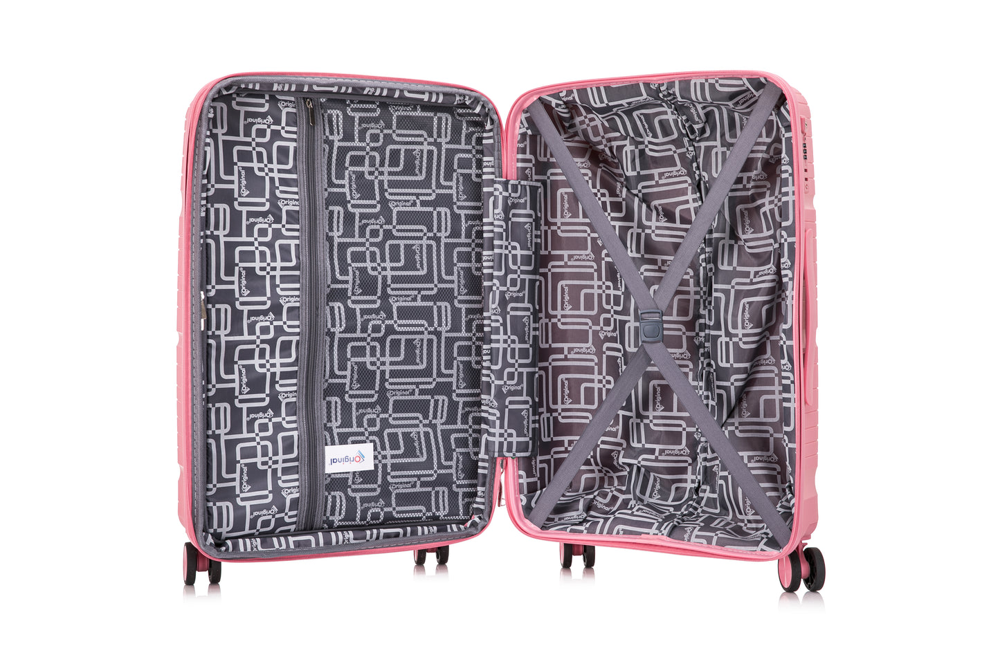 حقيبة ترولي Original®-Mambo بسحاب مزدوج، مجموعة من 3 قطع، 20/24/28 بوصة