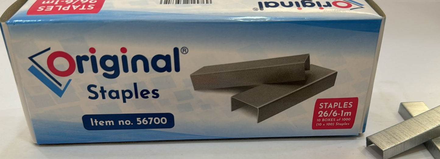Original® Staples Pin 26/6-1M