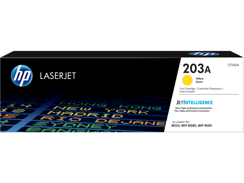خرطوشة مسحوق حبر أصلية باللون الأصفر HP 203A (CF542A)