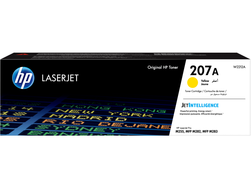 خرطوشة مسحوق حبر أصلية باللون الأصفر HP 207A LaserJet (W2212A)