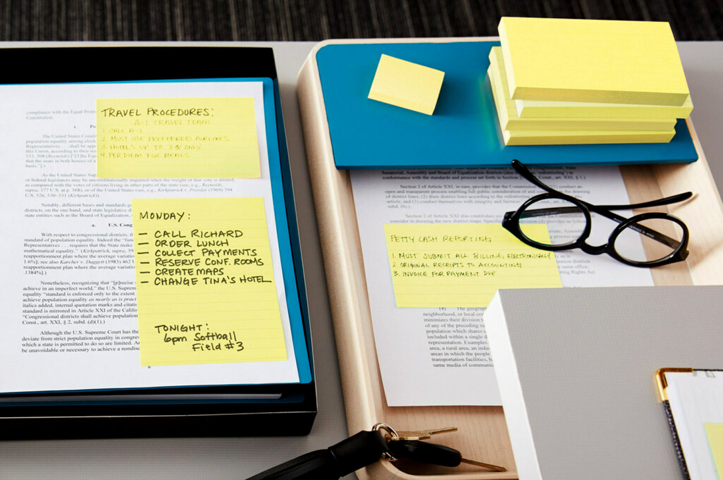 3M Post-it® Notes Canary Yellow 660.4 × 6 بوصة (101 مم × 152 مم). 100 ورقة / وسادة ، 12 فوطة / عبوة. دزينة مبطنة