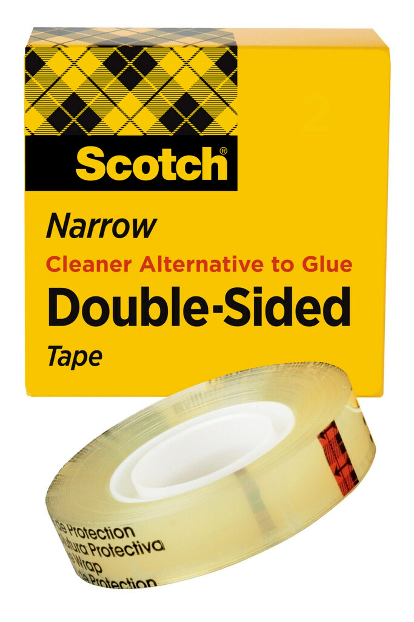 3M Scotch 665 Double Sided Tape, 1/2 in x 900 in, Permanent (25 YD)