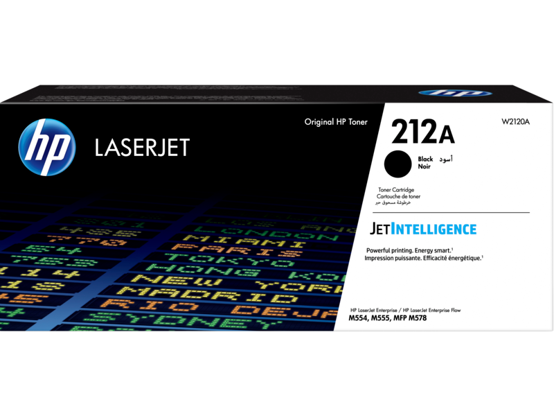خرطوشة مسحوق حبر أسود أصلية HP 212A Black LaserJet (W2120A)