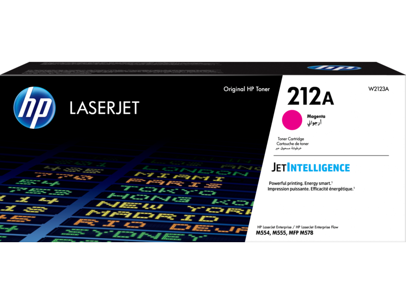 خرطوشة مسحوق حبر أصلية باللون الأرجواني HP 212A LaserJet (W2123A)