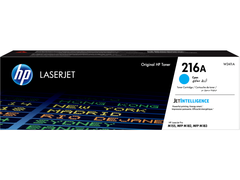خرطوشة مسحوق حبر أصلية باللون السماوي HP 216A لطابعات LaserJet (W2411A)