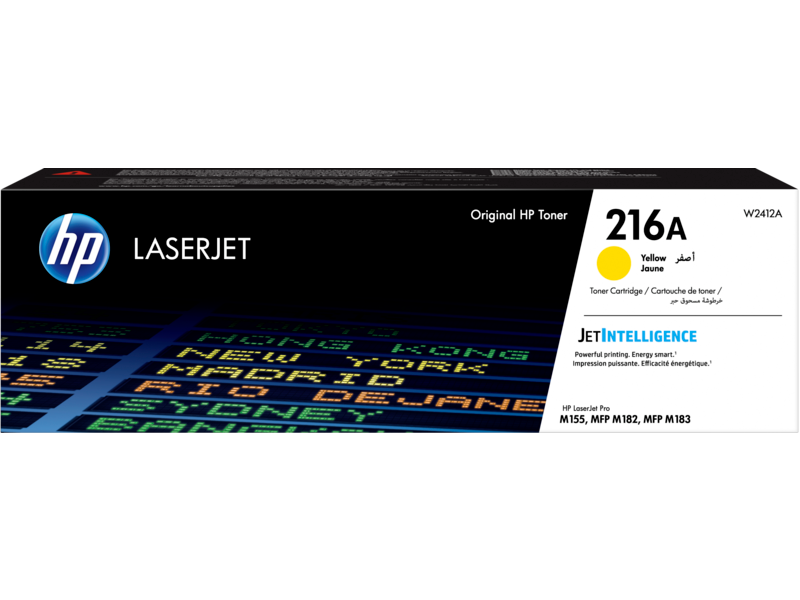 خرطوشة مسحوق حبر أصلية باللون الأصفر HP 216A Yellow LaserJet (W2412A)