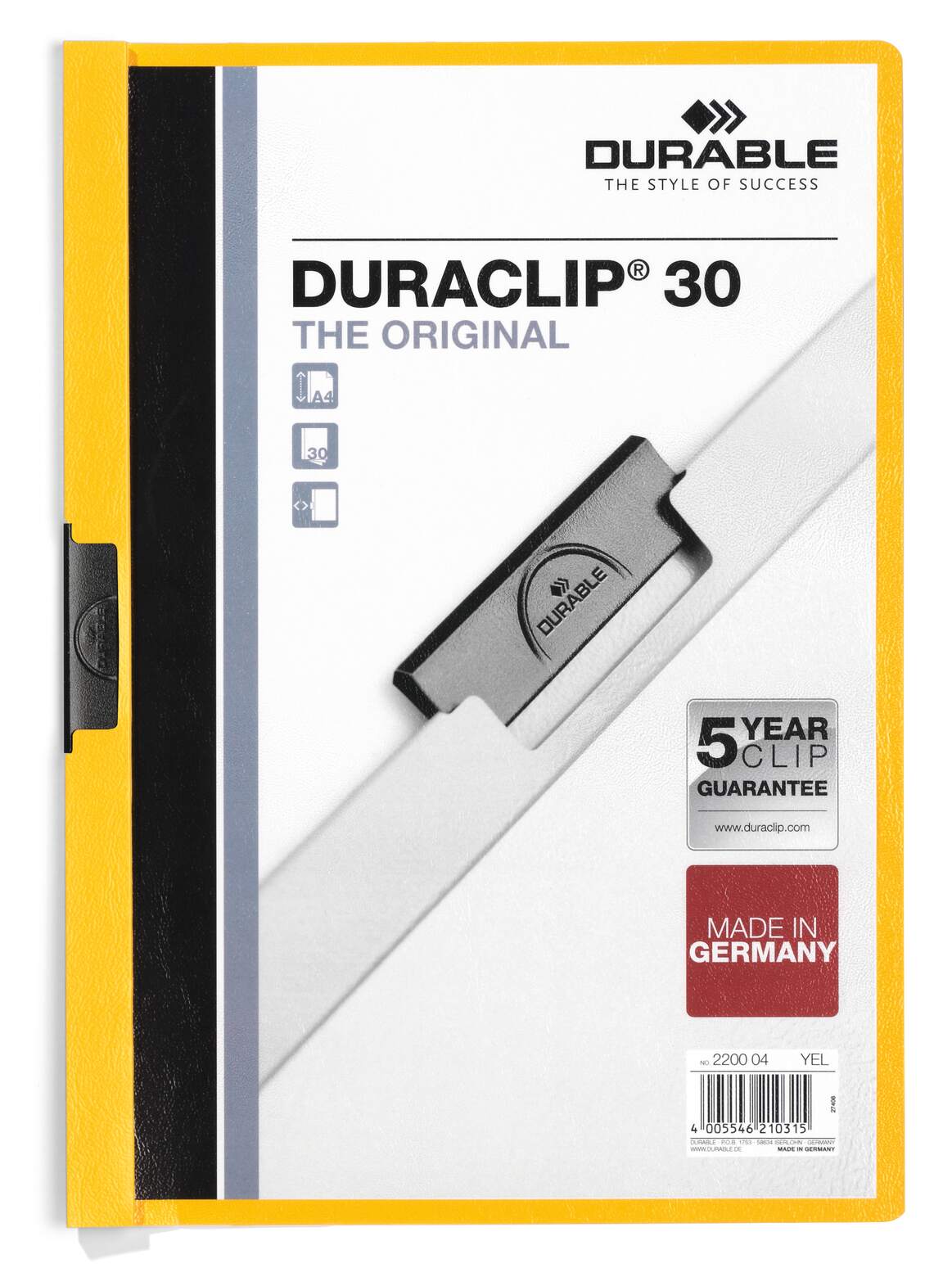 مجلد قصاصات DURACLIP® 30 A4 لكل قطعة