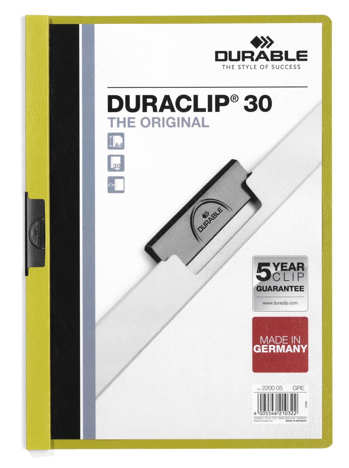 مجلد قصاصات DURACLIP® 30 A4 لكل قطعة