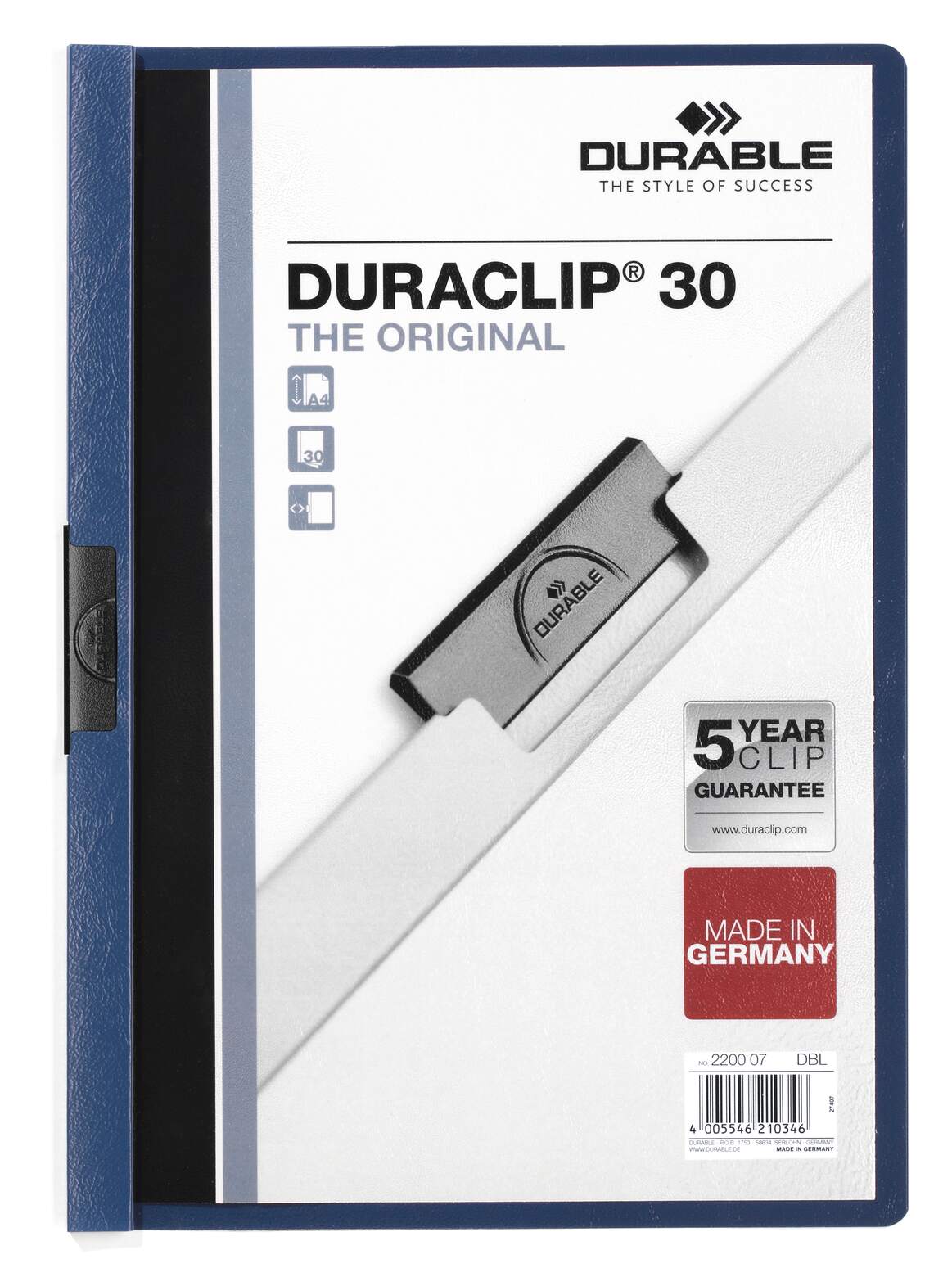 مجلد قصاصات DURACLIP® 30 A4 لكل قطعة