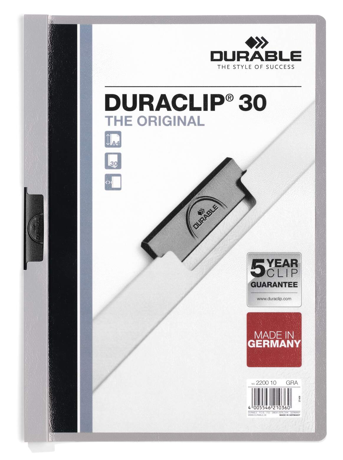 مجلد قصاصات DURACLIP® 30 A4 لكل قطعة