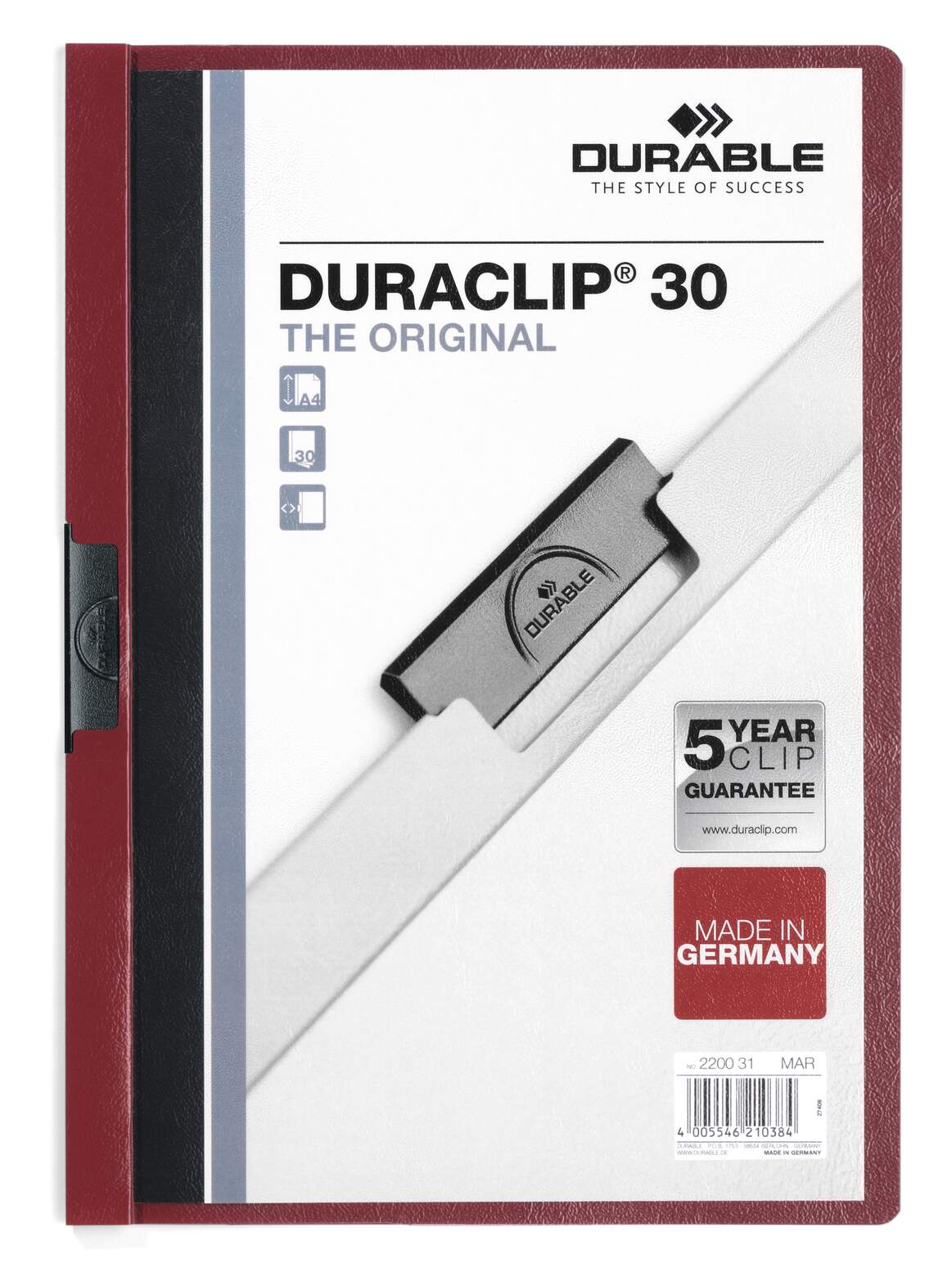 مجلد قصاصات DURACLIP® 30 A4 لكل قطعة