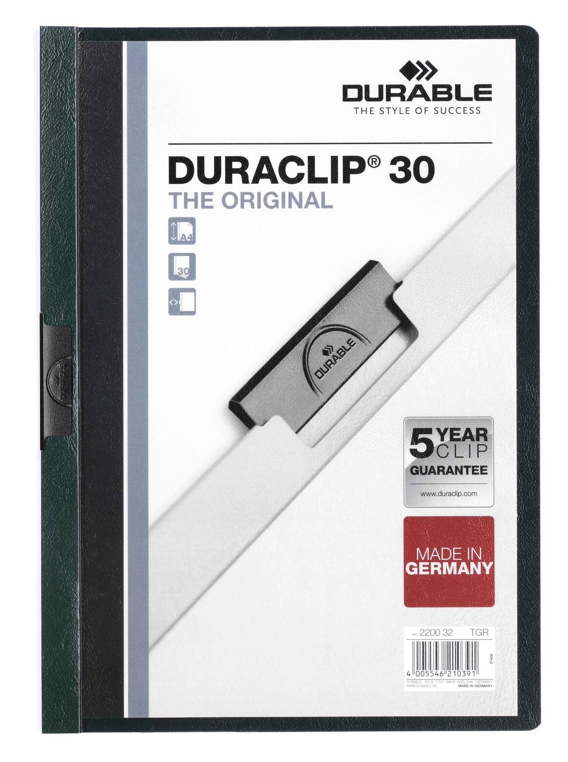 مجلد قصاصات DURACLIP® 30 A4 لكل قطعة