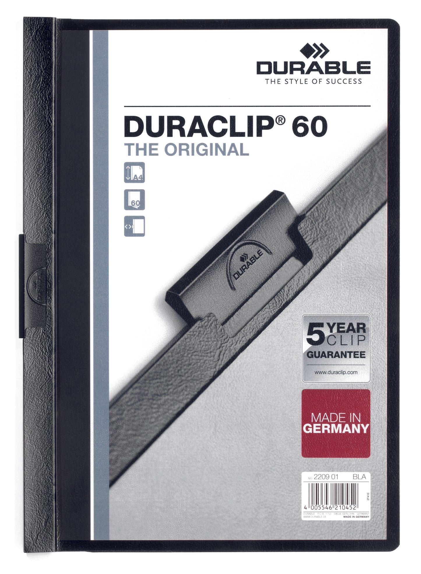 مجلد قصاصات DURACLIP® 60 A4 لكل قطعة