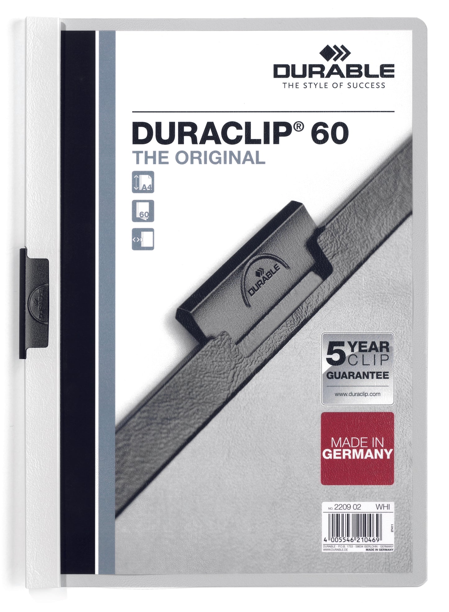 مجلد قصاصات DURACLIP® 60 A4 لكل قطعة