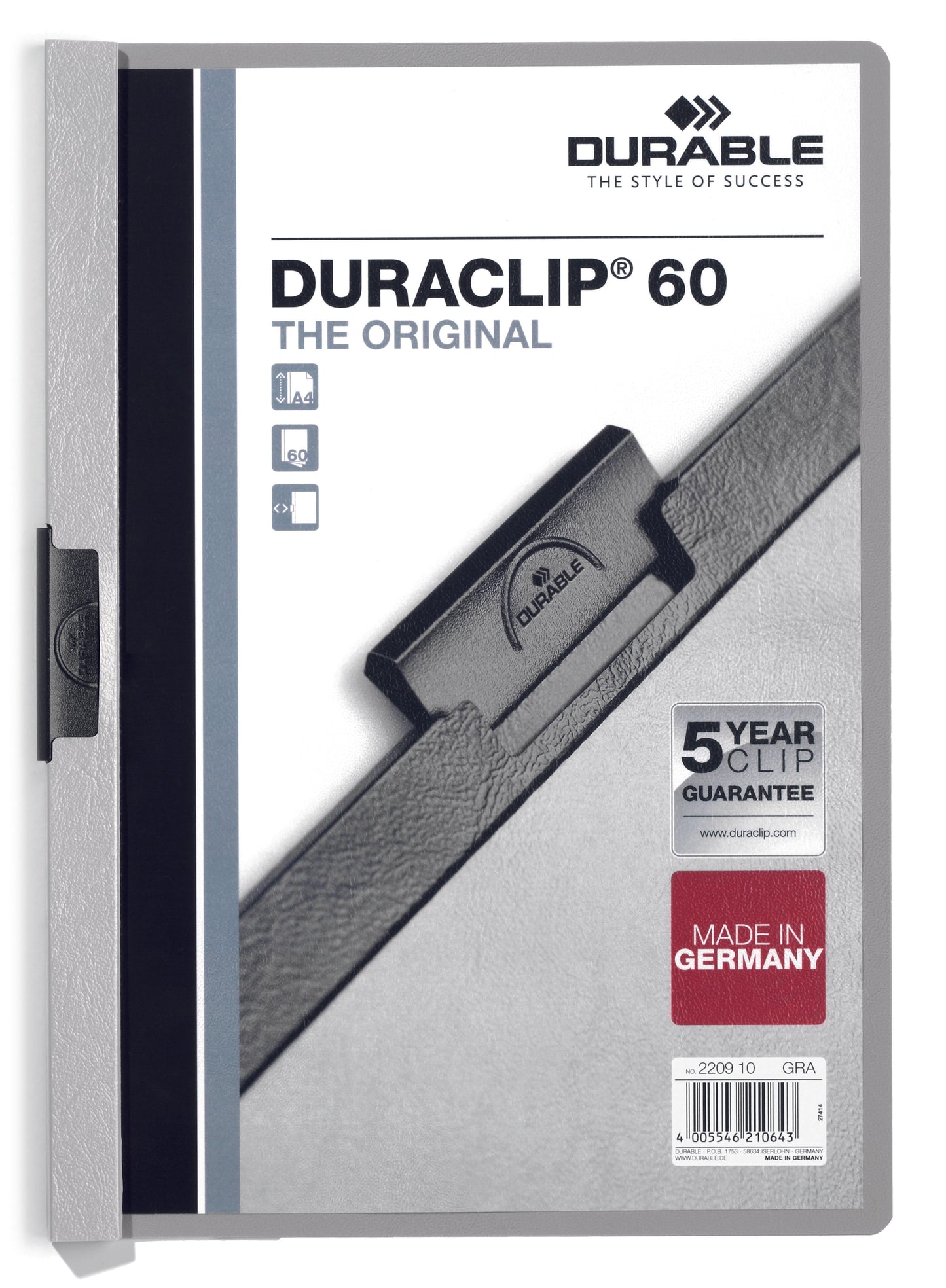 مجلد قصاصات DURACLIP® 60 A4 لكل قطعة
