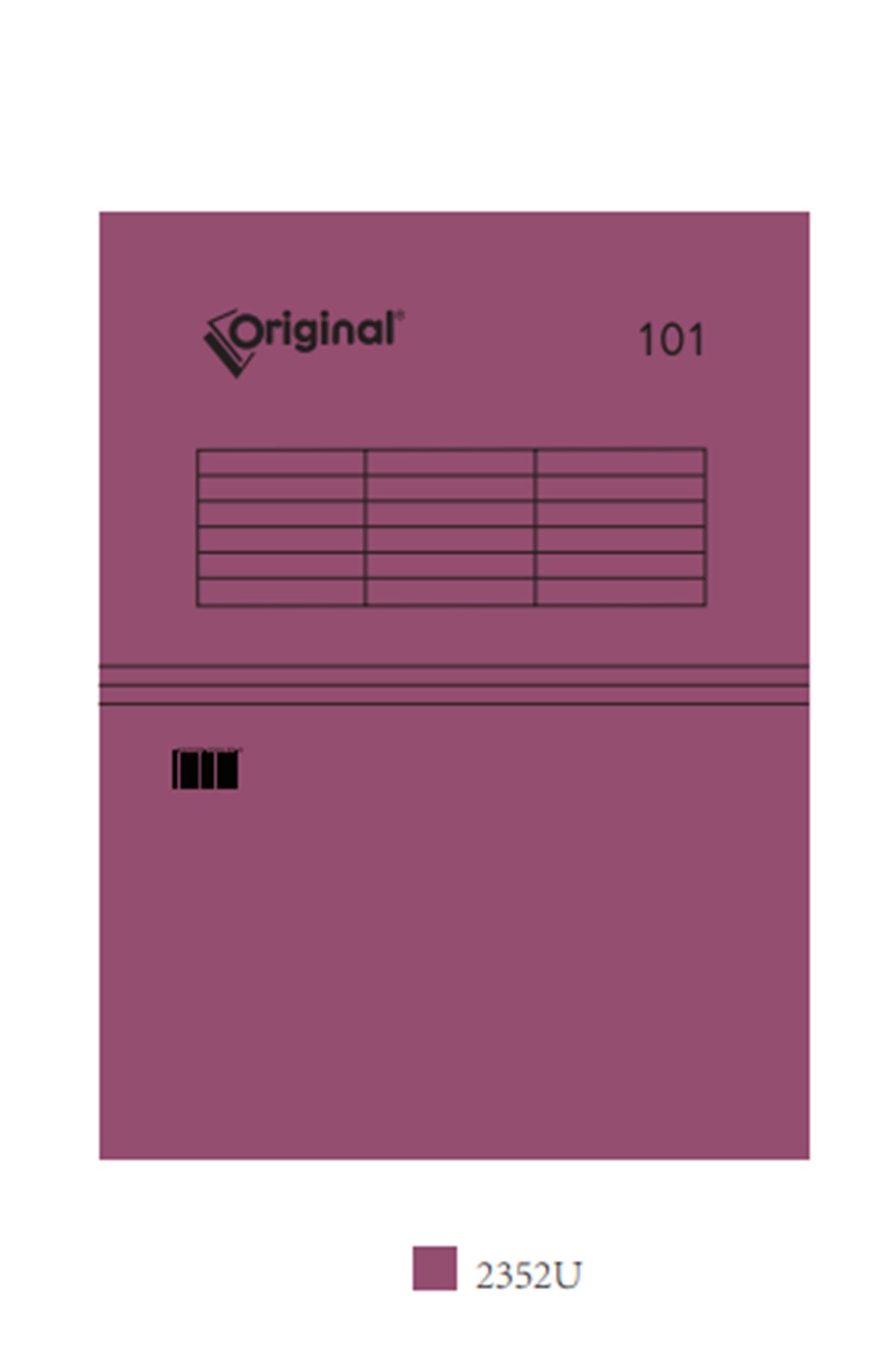 مجلد تلسكوبي Original®-Economy 101 بلون سادة، عمودان للتعليق، كل صندوق يحتوي على 50 قطعة