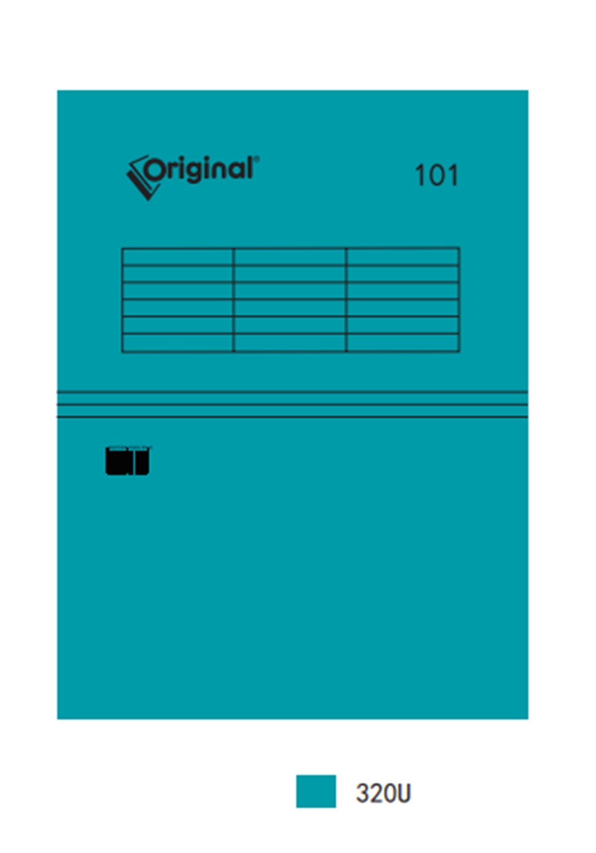 مجلد تلسكوبي Original®-Economy 101 بلون سادة، عمودان للتعليق، كل صندوق يحتوي على 50 قطعة