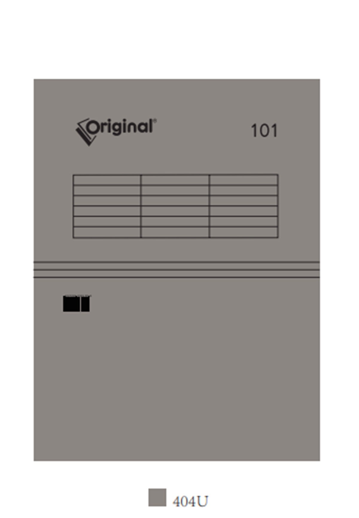 مجلد تلسكوبي Original®-Economy 101 بلون سادة، عمودان للتعليق، كل صندوق يحتوي على 50 قطعة