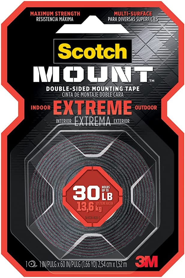 3M Scotch-Mount™ Extreme Double-Sided Mounting Tape 2,54 Cm X 1.52 M