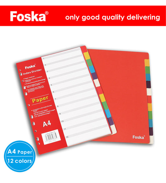 Foska® Plastic Index Divider 1set