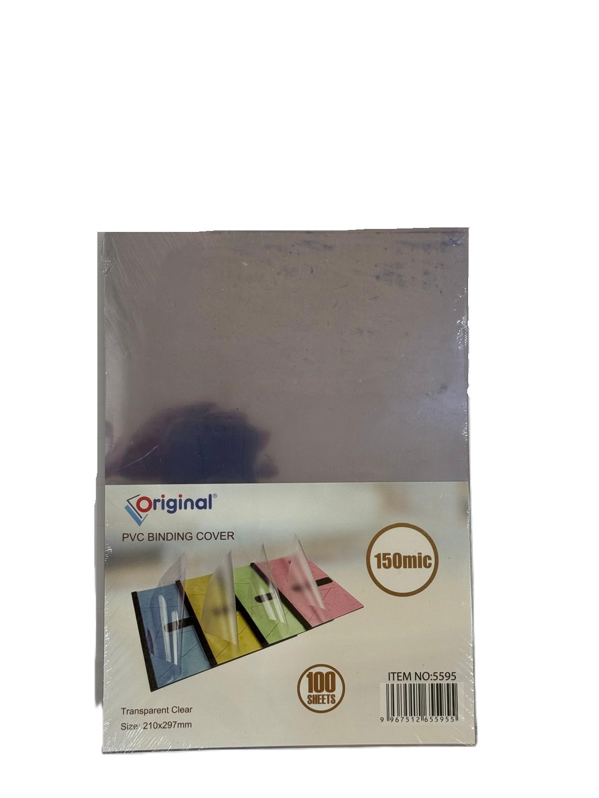 Original PVC Binding Cover A4 Clear 150 MIC 5595 210X297 Pack of 100's