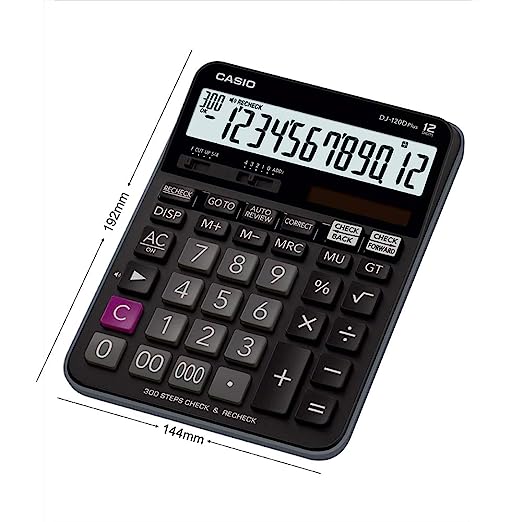 Casio Calculator 139 DJ-120D PLUS