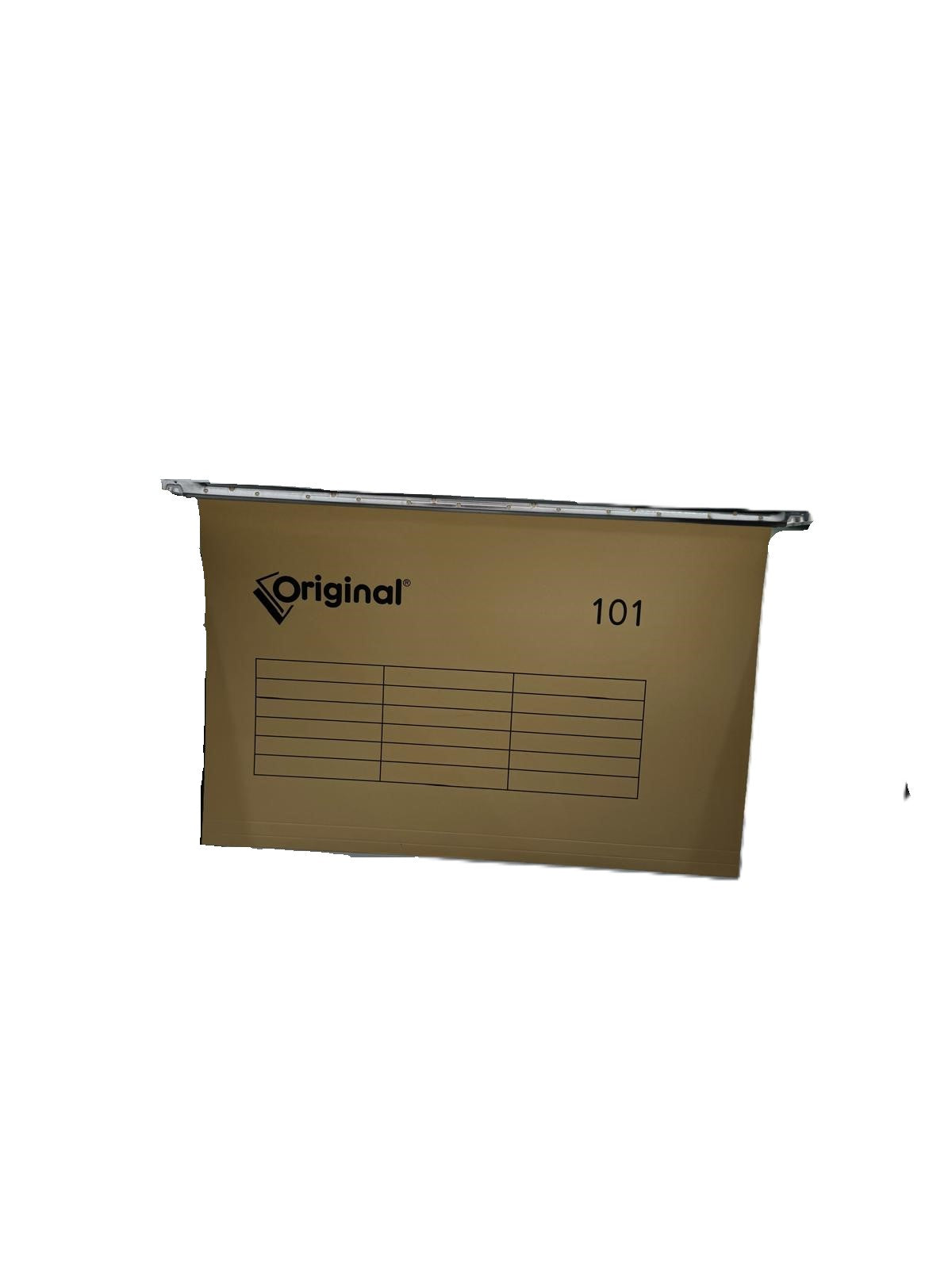 مجلد تلسكوبي Original®-Economy 101 بلون سادة، عمودان للتعليق، كل صندوق يحتوي على 50 قطعة