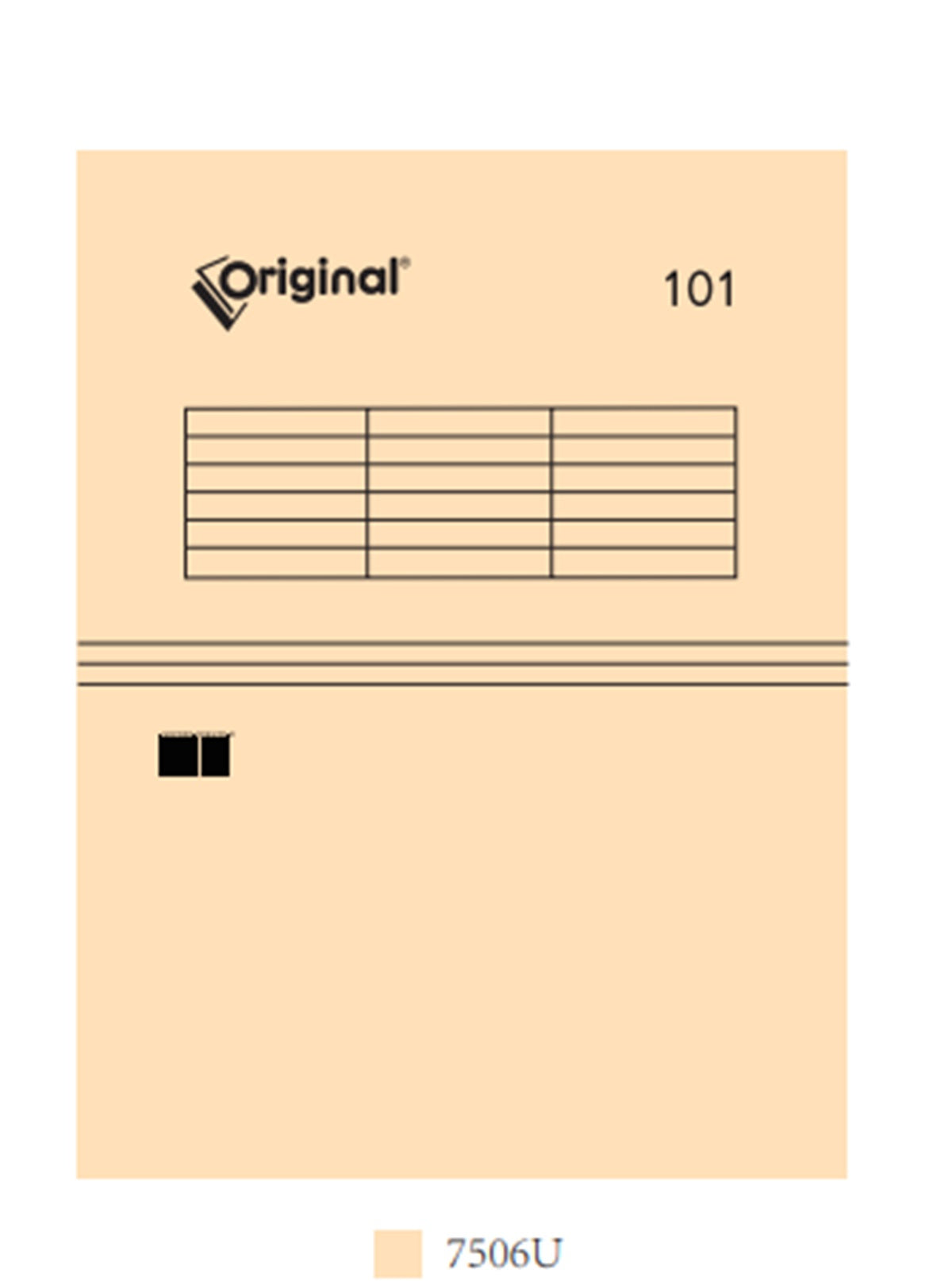 مجلد تلسكوبي Original®-Economy 101 بلون سادة، عمودان للتعليق، كل صندوق يحتوي على 50 قطعة