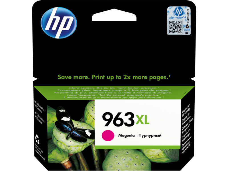 خرطوشة طباعة حبرية أصلية أصلية عالية الإنتاجية HP 963XL (3JA28AE)