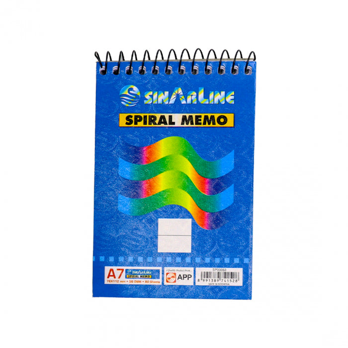 Sinarline Spiral Memo Notebook