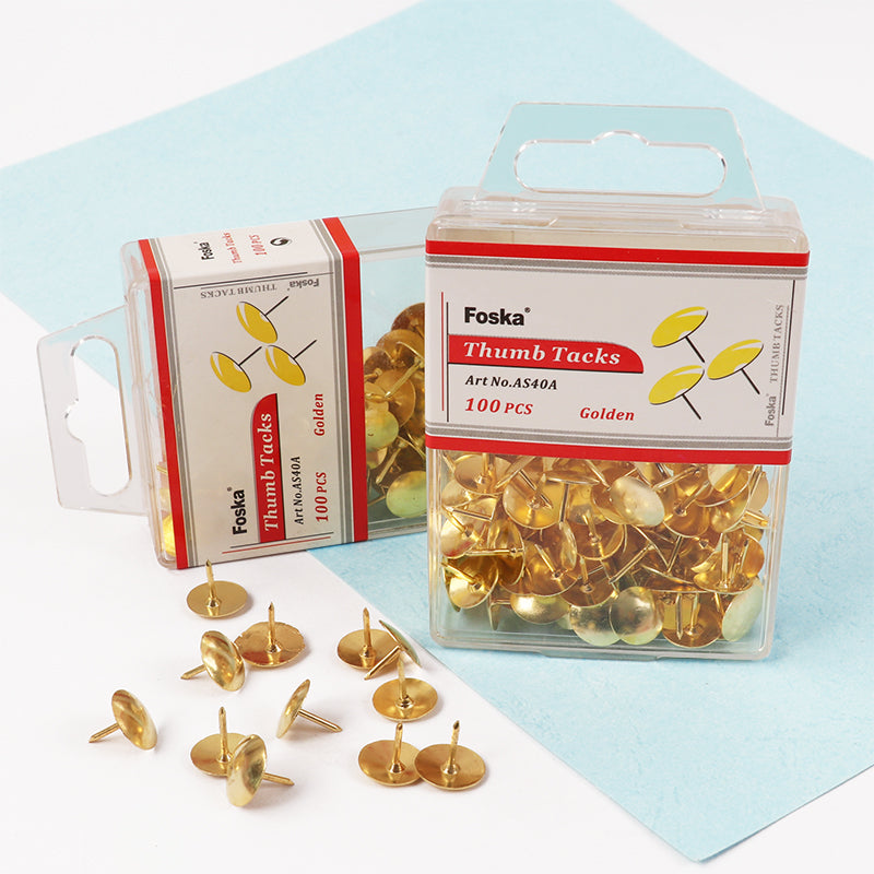 Foska® Golden Thumbtacks(AS40A)