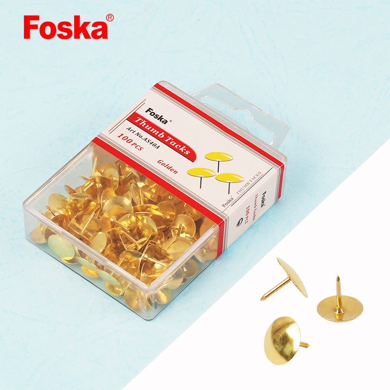 Foska® Golden Thumbtacks(AS40A)