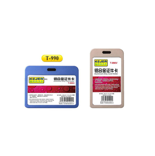 T-990 Aluminium Alloy Card Holder Pack Of 20's