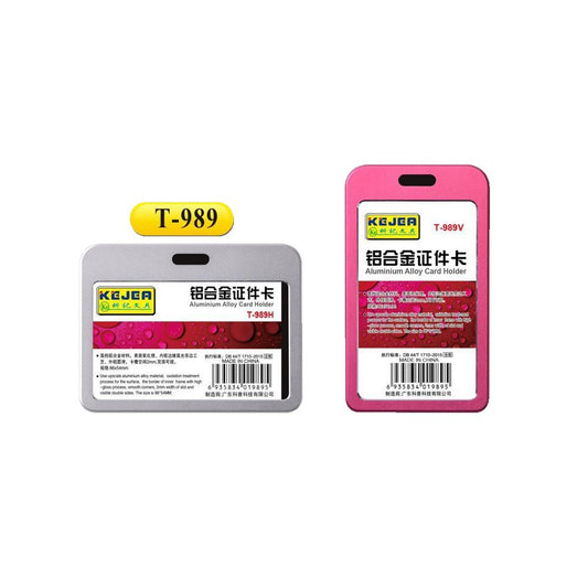 T-989 Aluminium Alloy Card Holder Pack Of 20's