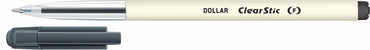 قلم حبر جاف Dollar Clear Stic® F مقاس 0.7 مم (متوفر في عبوات من 10 و50 قلمًا)