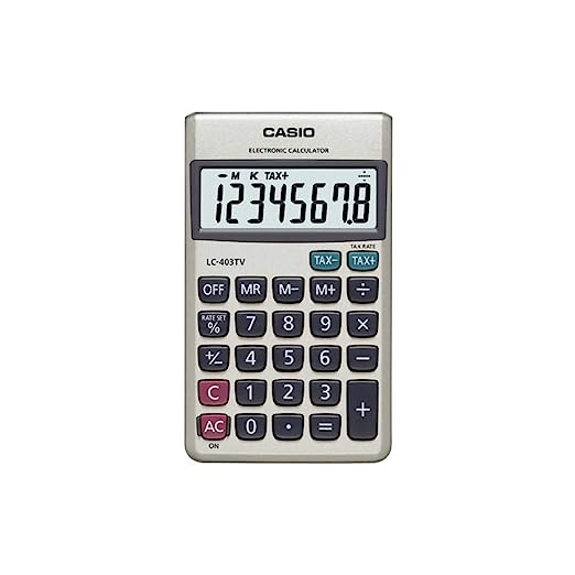 Casio Calculator LC-403TV