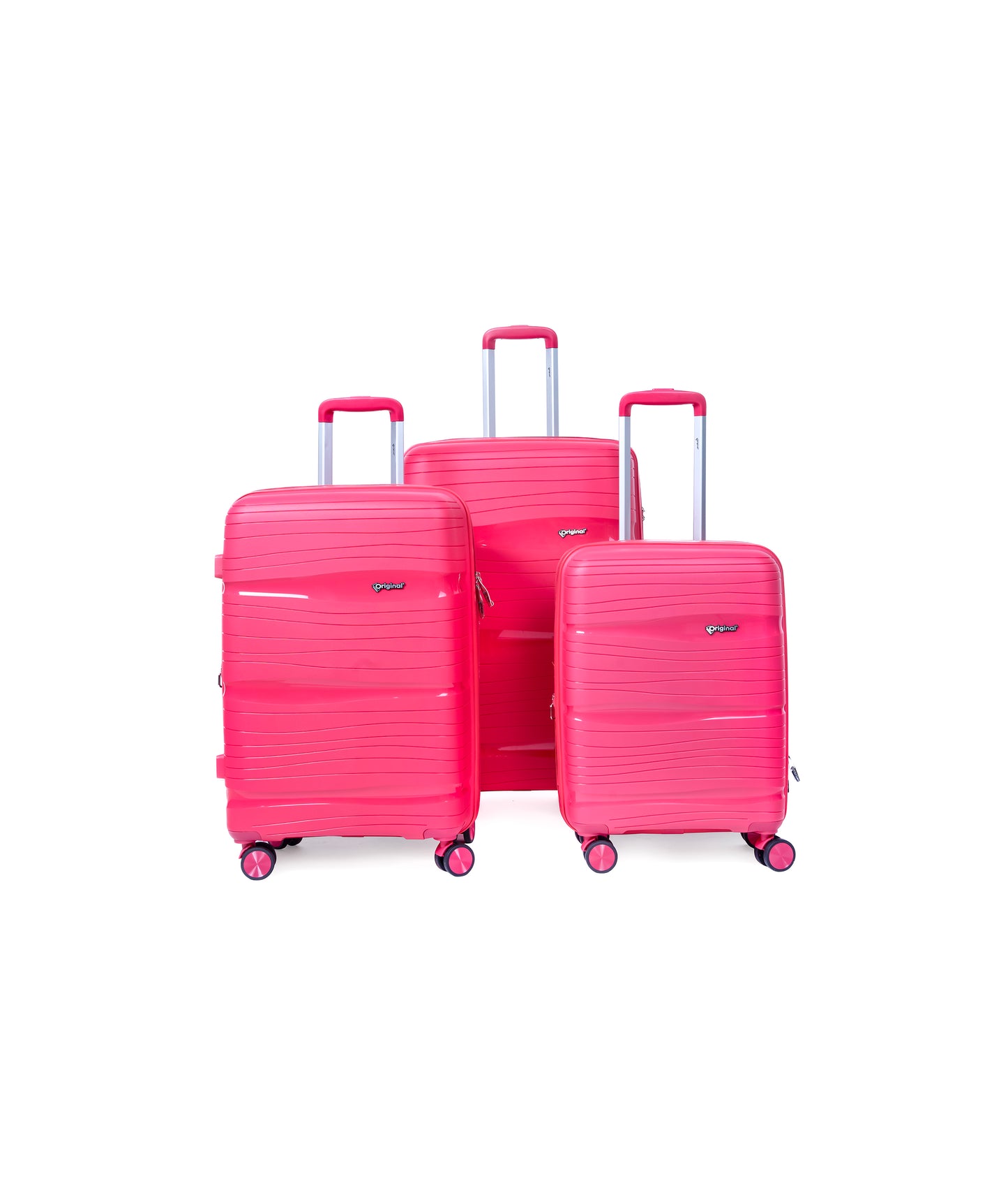 حقيبة ترولي Original®-Mambo بسحاب مزدوج، مجموعة من 3 قطع، 20/24/28 بوصة