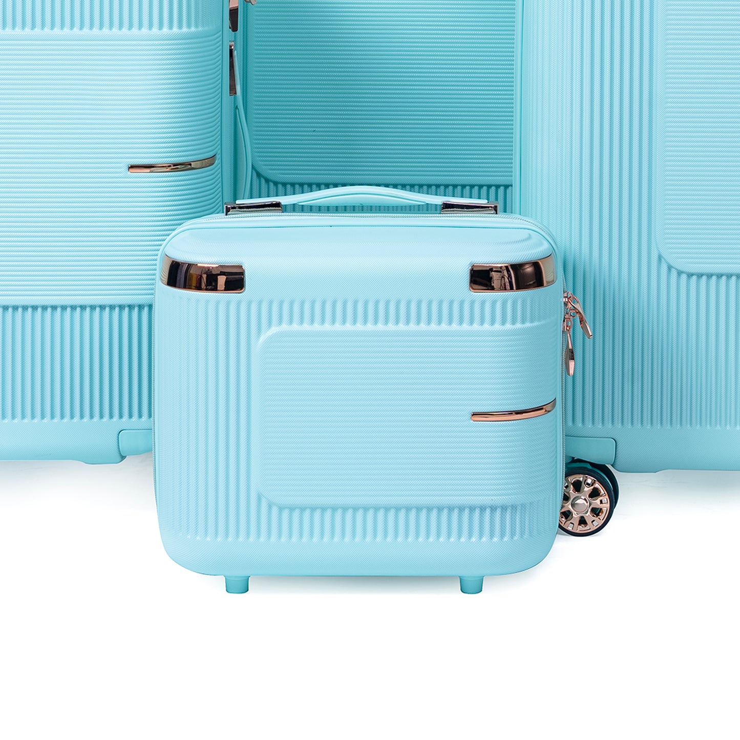 Original®-Trolley Bag 4Pc Luggage Set 20"/24"/28" with 14" Beauty Case (Straight Stripe Style)