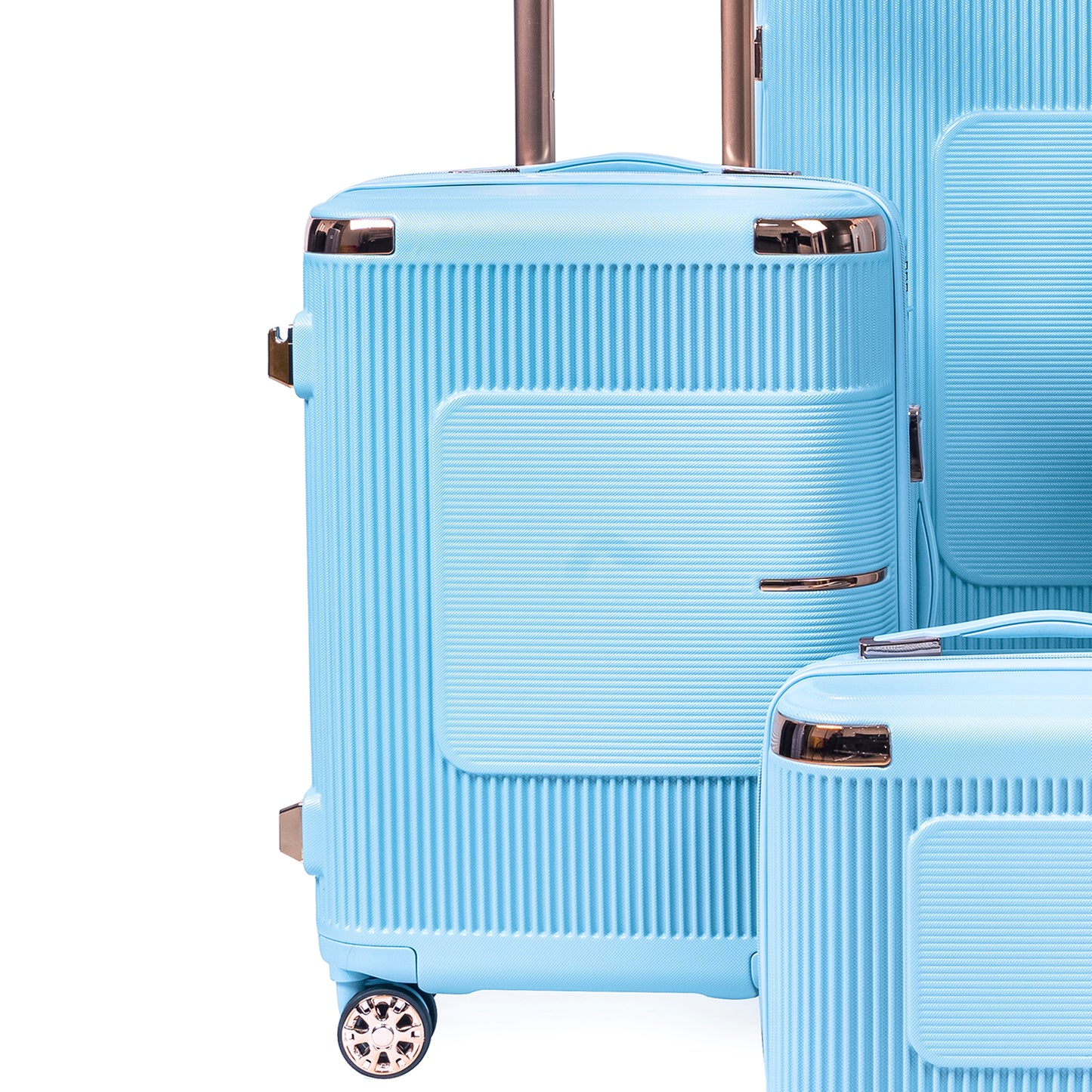 Original®-Trolley Bag 4Pc Luggage Set 20"/24"/28" with 14" Beauty Case (Straight Stripe Style)