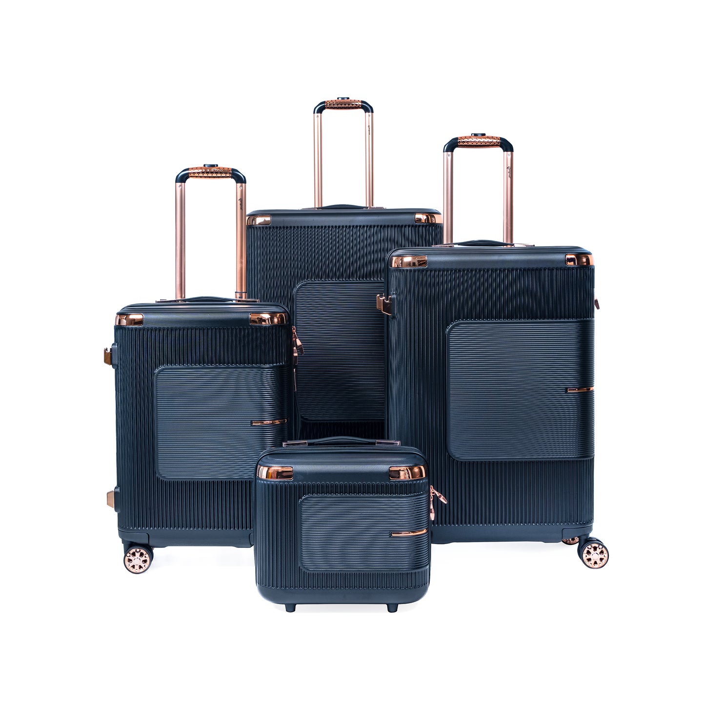 Original®-Trolley Bag 4Pc Luggage Set 20"/24"/28" with 14" Beauty Case (Straight Stripe Style)