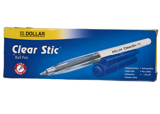 Dollar Clear Stic® F 0.7mm Ball Pen (Available in Pack of 10's & 50's)