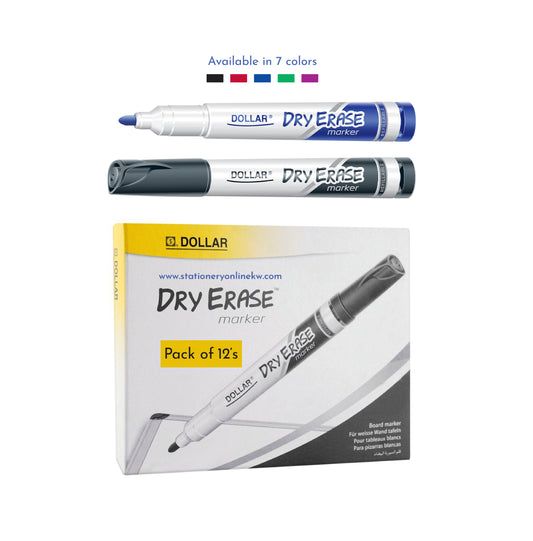 Dollar Marker Dry Erase™ marker 12-Pack Single Color (White Board)
